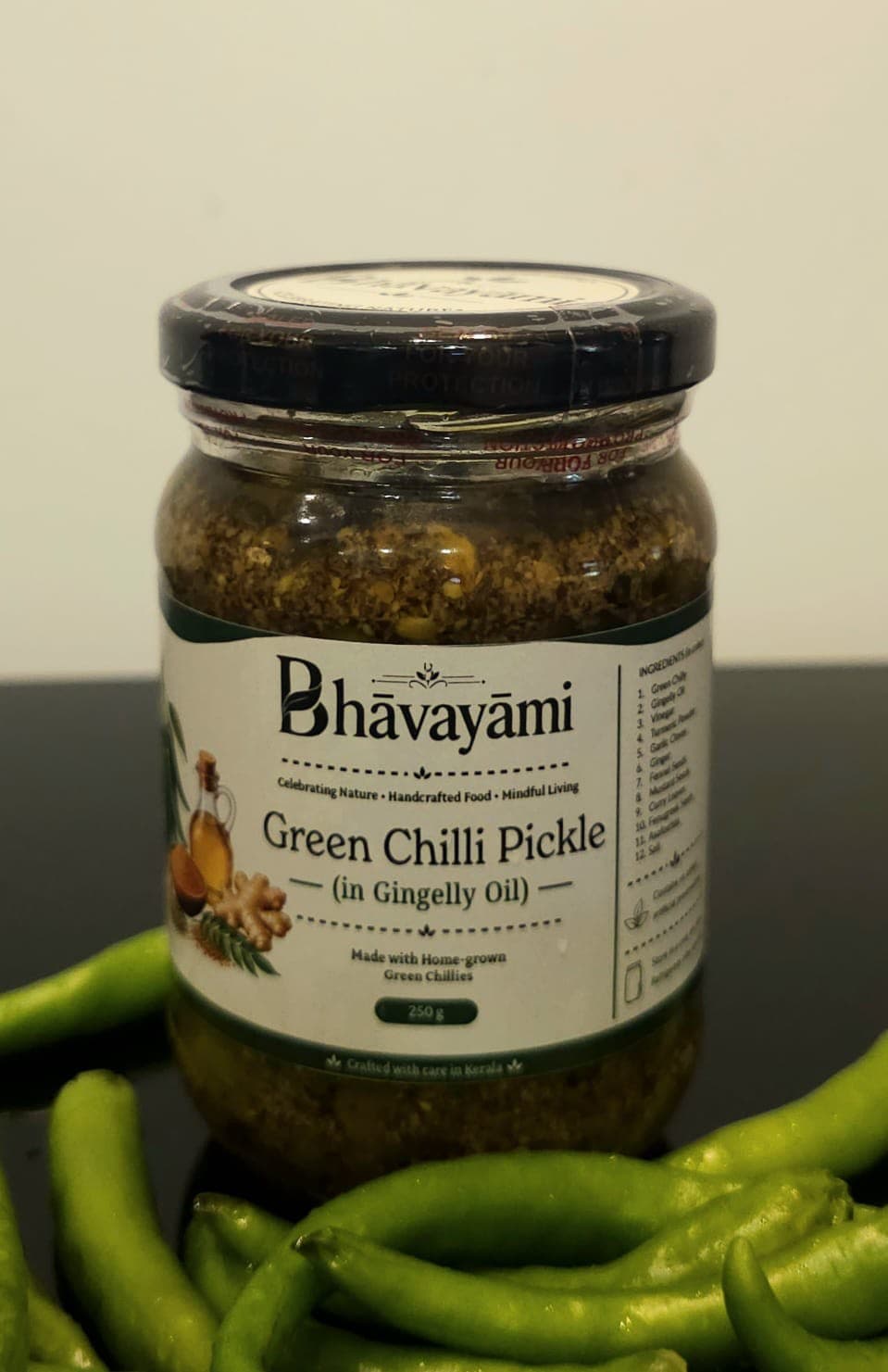 Green Chilli Pickle detail